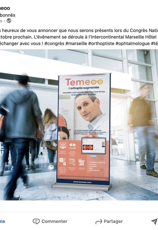 No Pain.Marketing | Temeoo cas client - Créa et messaging flyers et kakemono.