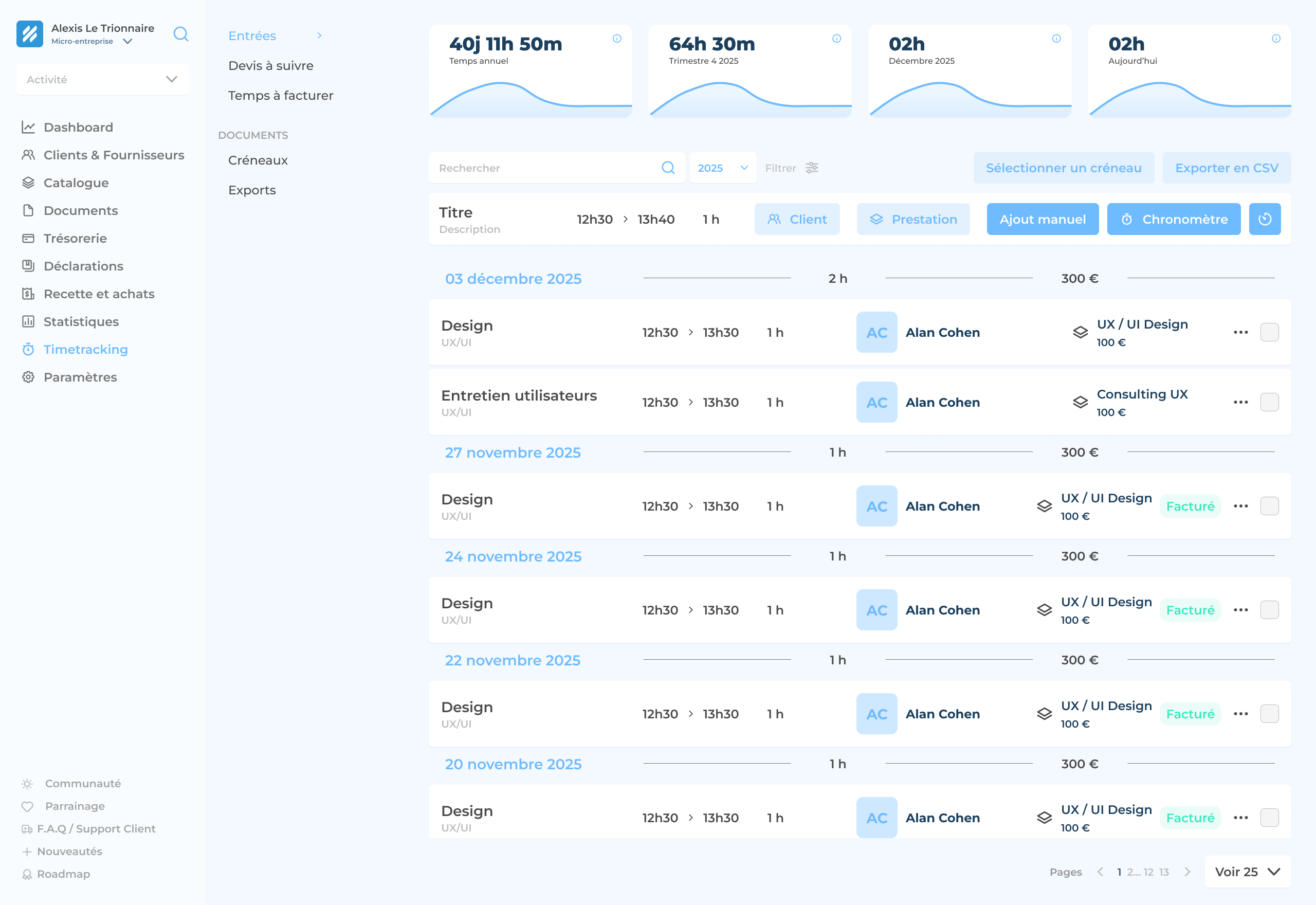 Freebe - Timetracking